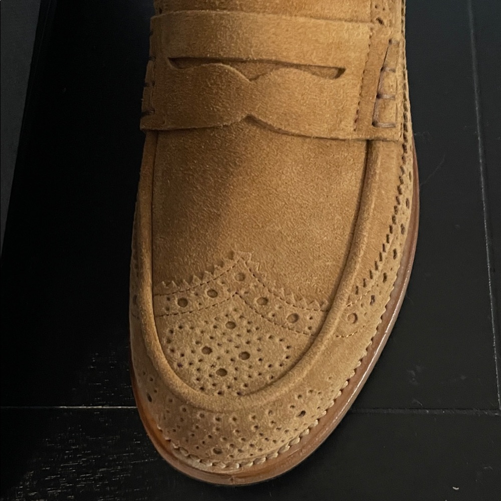 The Office Of Angela Scott - Sleek Women’s  Tan Suede Mule Loafers